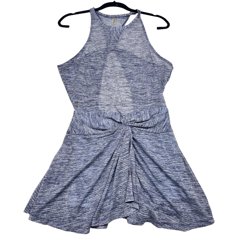 Free People Movement Blue Space Dye Sleeveless Skort Dress Tennis Activewear
